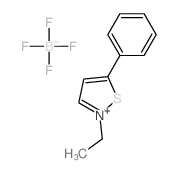 Isothiazolium, 2-ethyl-5-phenyl-, tetrafluoroborate(1-)结构式