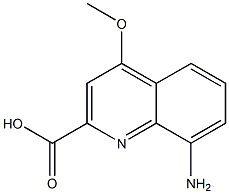 8-Amino-4-methoxy-quinoline-2-carboxylic acid Structure