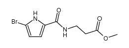 methyl 3-(2-bromopyrrol-5-ylcarbonylamino)propionate结构式