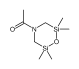 1-(2,2,6,6-tetramethyl-1,4,2,6-oxazadisilinan-4-yl)ethanone结构式