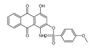 1-amino-9,10-dihydro-4-hydroxy-9,10-dioxo-2-anthryl 4-methoxybenzenesulphonate picture