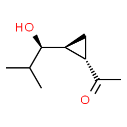 Ethanone, 1-[2-(1-hydroxy-2-methylpropyl)cyclopropyl]-, [1alpha,2beta(R*)]- (9CI) structure