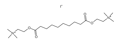 decanedioic acid bis-(2-trimethylammonio-ethyl ester), diiodide结构式