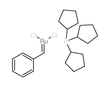benzylidene(dichloro)ruthenium,tricyclopentylphosphane结构式