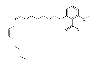 6-methoxy-2-(heptadecadien-(8c.11c)-yl)-benzoic acid Structure