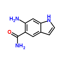 6-Amino-1H-indole-5-carboxamide结构式