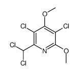 3,5-dichloro-2-(dichloromethyl)-4,6-dimethoxypyridine结构式