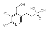 2-[5-hydroxy-4-(hydroxymethyl)-6-methyl-pyridin-3-yl]ethylphosphonic acid Structure