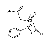 (N->B)phenyl[N-carbamoylmethyl-aminodiacetate-O,O',N]borane结构式