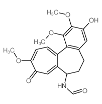 N-(3-hydroxy-1,2,10-trimethoxy-9-oxo-6,7-dihydro-5H-benzo[a]heptalen-7-yl)formamide结构式