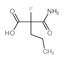 Pentanoic acid,2-(aminocarbonyl)-2-fluoro- structure