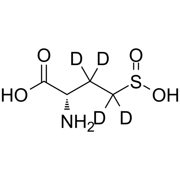 L-Homocysteinesulfinic acid-d4 Structure