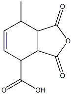 6-Methyl-4-cyclohexene-1,2,3-tricarboxylic 1,2-anhydride structure