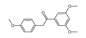 1-(3,5-dimethoxyphenyl)-2-(4-methoxyphenyl)ethanone结构式