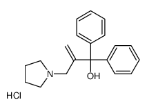 1,1-diphenyl-2-(pyrrolidin-1-ylmethyl)prop-2-en-1-ol,hydrochloride结构式