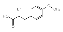 2-bromo-3-(4-methoxyphenyl)propanoic acid structure