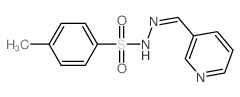 Benzenesulfonic acid,4-methyl-, 2-(3-pyridinylmethylene)hydrazide结构式