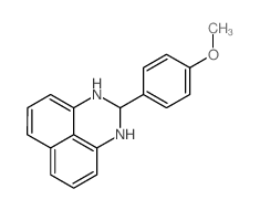 2-(4-methoxyphenyl)-2,3-dihydro-1H-perimidine结构式