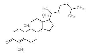 4,10,13-trimethyl-17-(6-methylheptan-2-yl)-1,2,6,7,8,9,11,12,14,15,16,17-dodecahydrocyclopenta[a]phenanthren-3-one结构式
