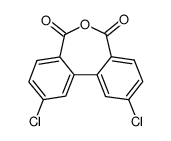 5,5'-dichloro-biphenyl-2,2'-dicarboxylic acid anhydride结构式