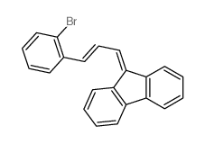 9H-Fluorene,9-[3-(2-bromophenyl)-2-propen-1-ylidene]-结构式