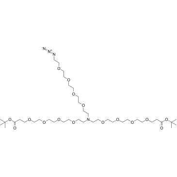 N-(Azido-PEG4)-N-bis(PEG4-t-butyl ester)图片