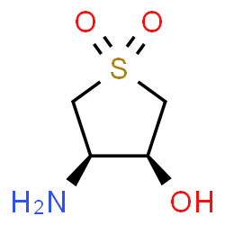 Thiophene-3-ol, 4-aminotetrahydro-, 1,1-dioxide, (3S,4R)- (9CI) structure