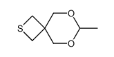 7-methyl-6,8-dioxa-2-thia-spiro[3.5]nonane结构式