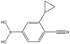 (4-cyano-3-cyclopropylphenyl)boronic acid Structure