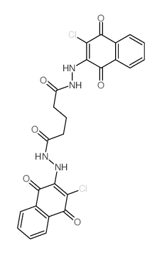 Pentanedioicacid, 1,5-bis[2-(3-chloro-1,4-dihydro-1,4-dioxo-2-naphthalenyl)hydrazide] Structure