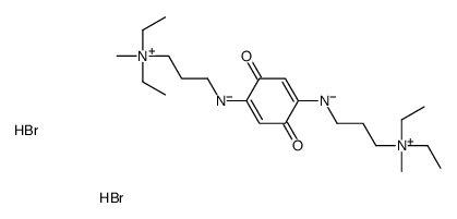 AMMONIUM, (p-BENZOQUINON-2,5-YLENEBIS(IMINOTRIMETHYLENE))BIS(DIETHYLME THYL-, DIB Structure