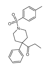 4-phenyl-4-propionyl-1-(toluene-4-sulfonyl)-piperidine Structure