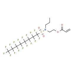 2-[[(heptadecafluorooctyl)sulphonyl]propylamino]ethyl acrylate结构式