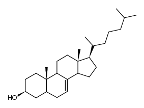 (5α)-cholest-7-en-3β-ol Structure