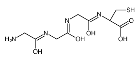 (2R)-2-[[2-[[2-[(2-aminoacetyl)amino]acetyl]amino]acetyl]amino]-3-sulfanylpropanoic acid Structure