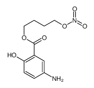 4-nitrooxybutyl 5-amino-2-hydroxybenzoate结构式