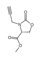 methyl (R)-2-oxo-3-(prop-2-yn-1-yl)oxazolidine-4-carboxylate结构式