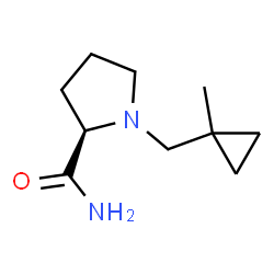 2-Pyrrolidinecarboxamide,1-[(1-methylcyclopropyl)methyl]-,(2R)-(9CI)结构式