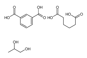 benzene-1,3-dicarboxylic acid,hexanedioic acid,propane-1,2-diol结构式