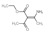 2-Butenoic acid,2-acetyl-3-amino-, ethyl ester structure