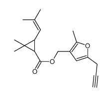 (2-methyl-5-prop-2-ynyl-3-furyl)methyl 2,2-dimethyl-3-(2-methylprop-1-enyl)cyclopropane-1-carboxylate picture