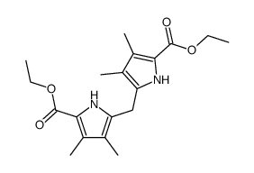 5,5'-bis(ethoxycarbonyl)-3,3',4,4'-tetramethyldipyrrolylmethane Structure