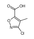 5-Isoxazolecarboxylicacid,3-chloro-4-methyl-(9CI) structure