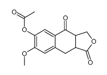 3,3a,9,9a-Tetrahydro-6-hydroxy-7-methoxynaphtho[2,3-c]furan-1,4-dione acetate Structure