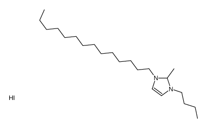 1-butyl-2-methyl-3-tetradecyl-1,2-dihydroimidazol-1-ium,iodide Structure