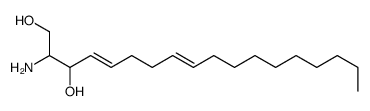 2-aminooctadeca-4,8-diene-1,3-diol结构式