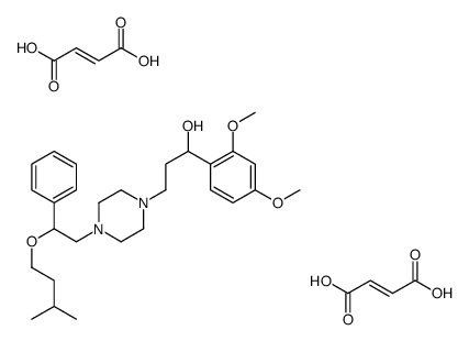 (Z)-but-2-enedioic acid,1-(2,4-dimethoxyphenyl)-3-[4-[2-(3-methylbutoxy)-2-phenylethyl]piperazin-1-yl]propan-1-ol Structure