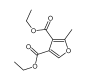 diethyl 2-methylfuran-3,4-dicarboxylate结构式