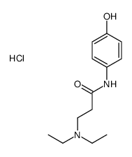 3-(diethylamino)-N-(4-hydroxyphenyl)propanamide,hydrochloride结构式