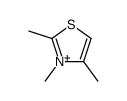 2,3,4-trimethyl-1,3-thiazol-3-ium结构式